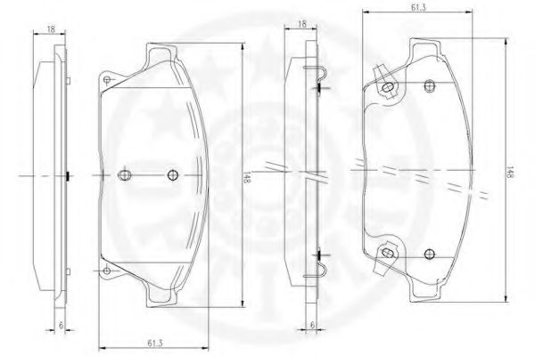 set placute frana,frana disc 3