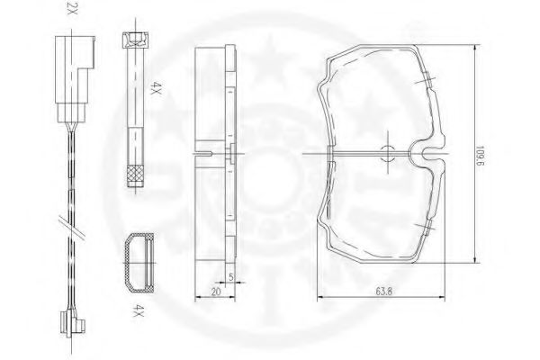 set placute frana,frana disc 3