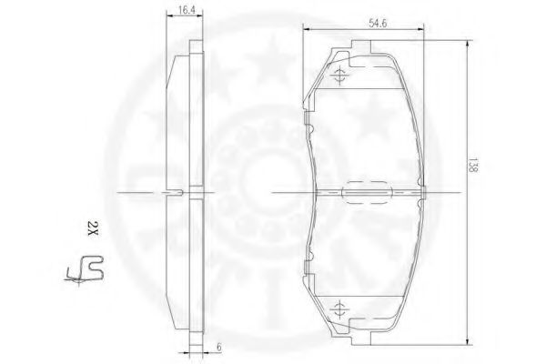 set placute frana,frana disc 3