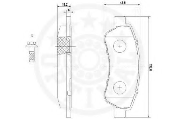 set placute frana,frana disc 3