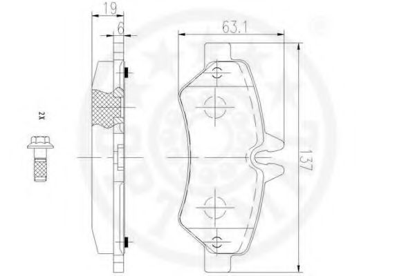set placute frana,frana disc 3