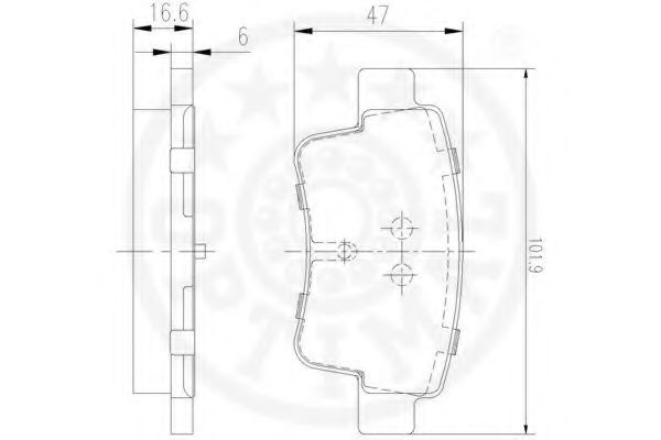 set placute frana,frana disc 3