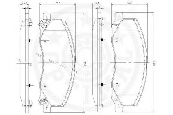 set placute frana,frana disc 3