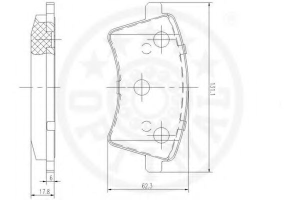 set placute frana,frana disc 3