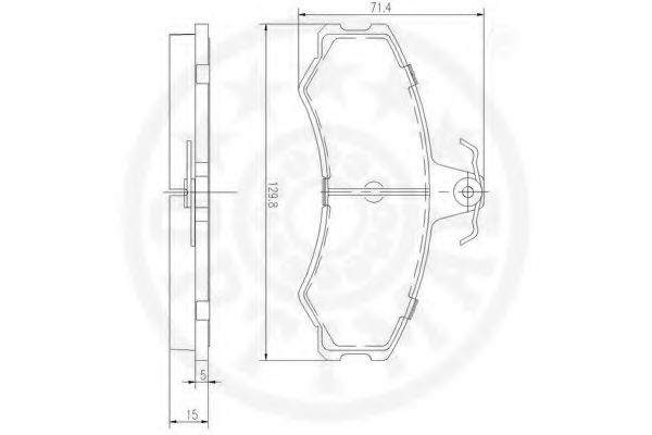 set placute frana,frana disc 3