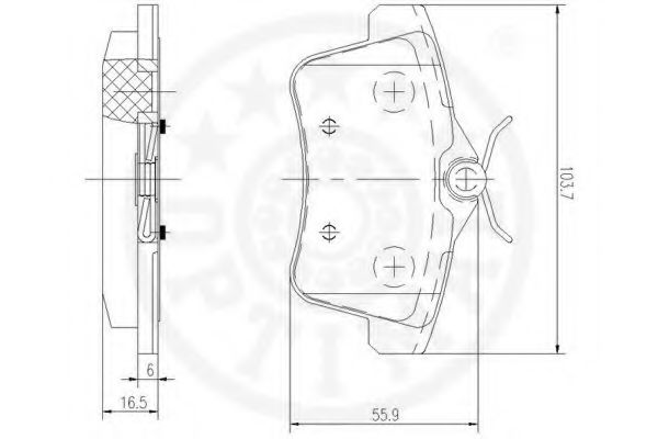 set placute frana,frana disc 3
