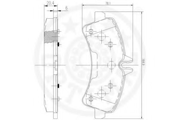 set placute frana,frana disc 3