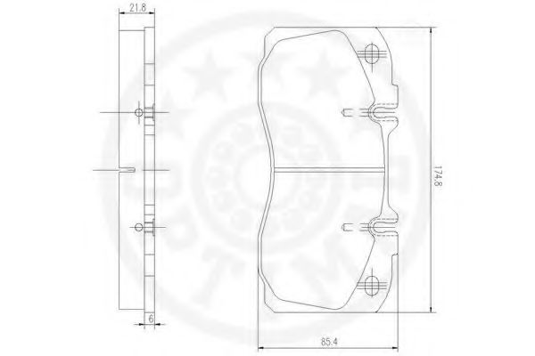 set placute frana,frana disc 3