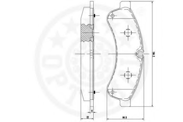 set placute frana,frana disc 3