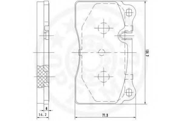 set placute frana,frana disc 3