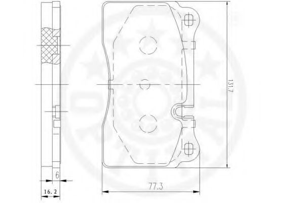 set placute frana,frana disc 3