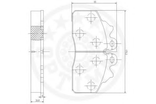 set placute frana,frana disc 3