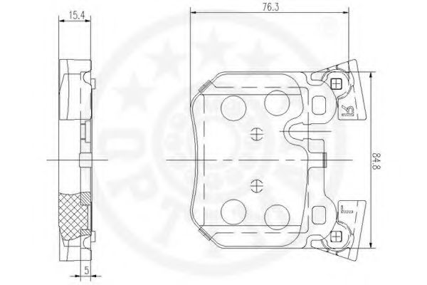 set placute frana,frana disc 3
