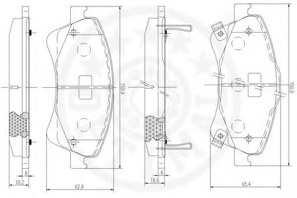 set placute frana,frana disc 3