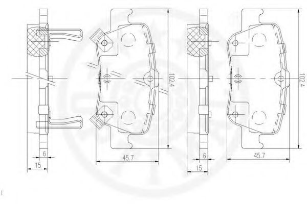 set placute frana,frana disc 3
