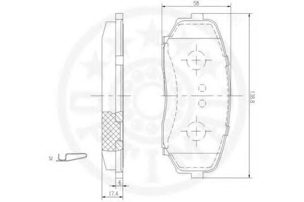 set placute frana,frana disc 3