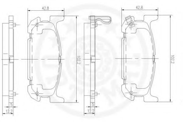 set placute frana,frana disc 3