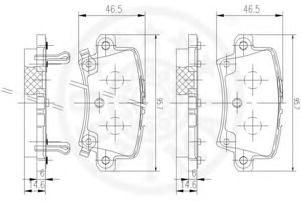set placute frana,frana disc 3