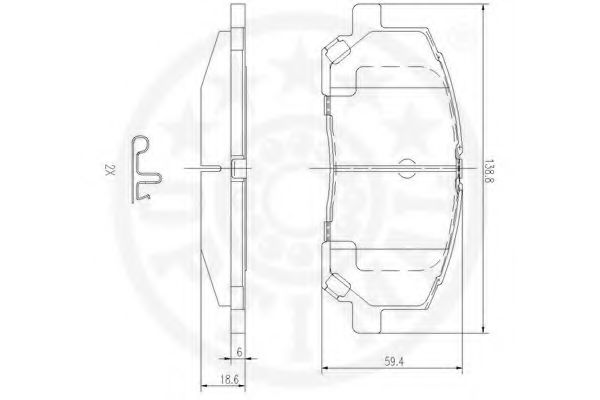 set placute frana,frana disc 3