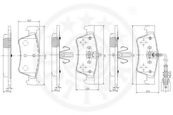 set placute frana,frana disc 3