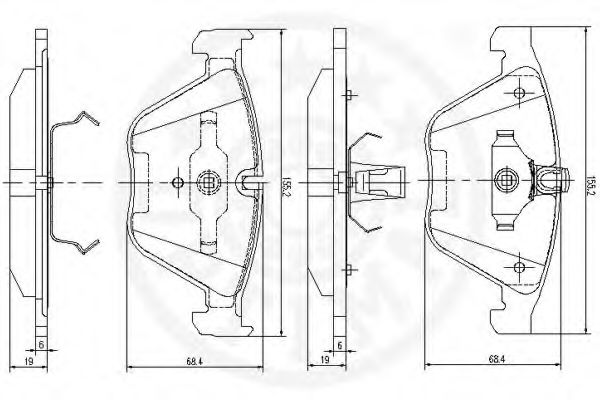 set placute frana,frana disc 3