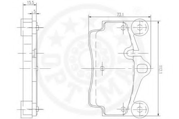 set placute frana,frana disc 3