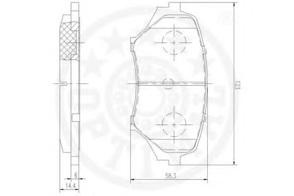 set placute frana,frana disc 3
