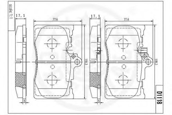 set placute frana,frana disc 3