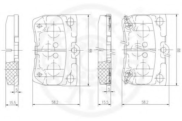 set placute frana,frana disc 3