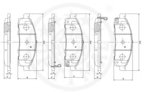 set placute frana,frana disc 3
