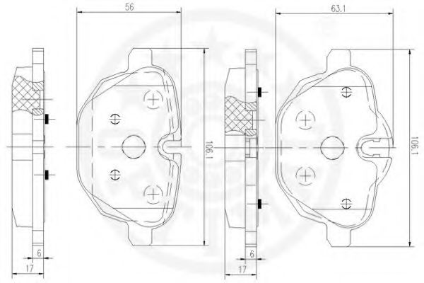 set placute frana,frana disc 3