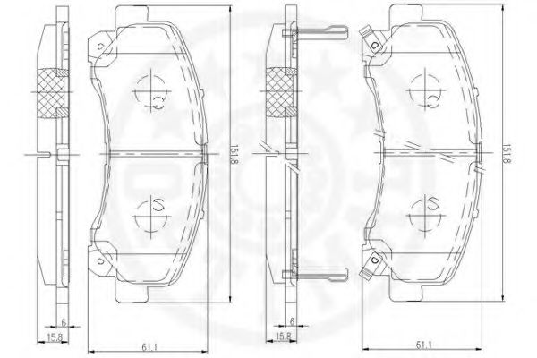 set placute frana,frana disc 3