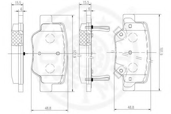 set placute frana,frana disc 3