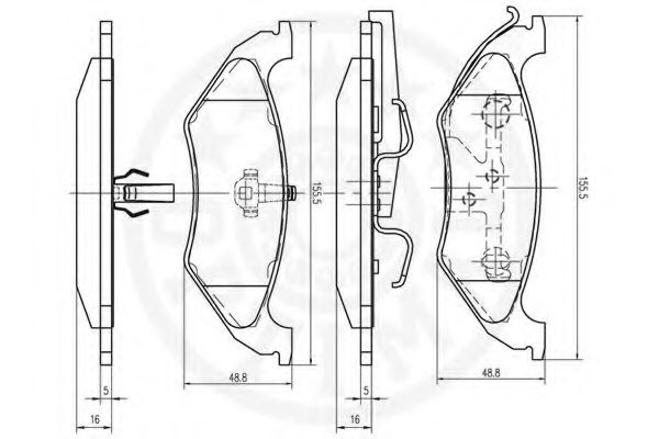 set placute frana,frana disc 3
