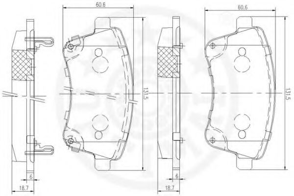 set placute frana,frana disc 3