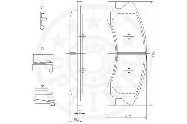 set placute frana,frana disc 3