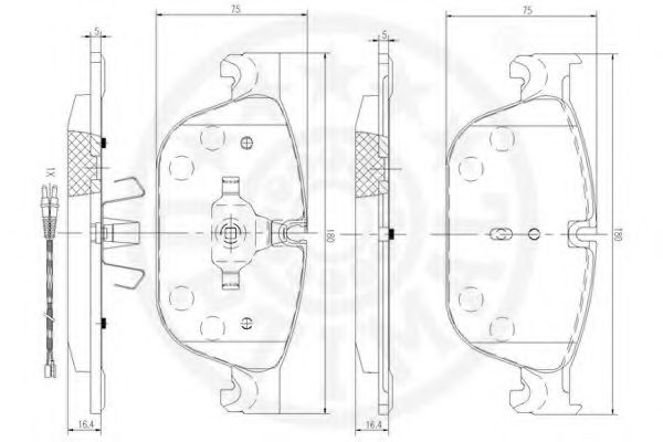 set placute frana,frana disc 3