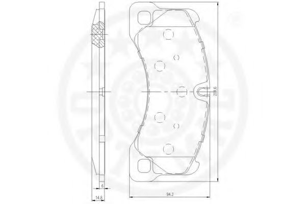 set placute frana,frana disc 3