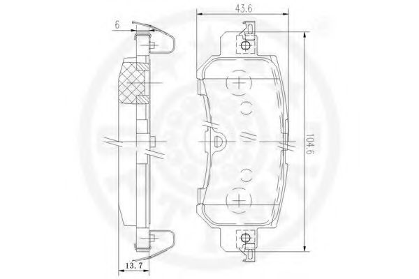 set placute frana,frana disc 3