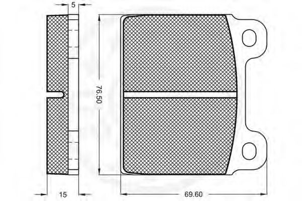 set placute frana,frana disc 2