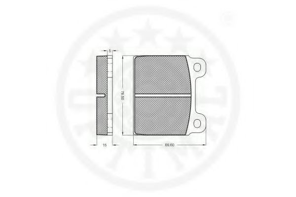 set placute frana,frana disc 2