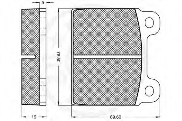 set placute frana,frana disc 2