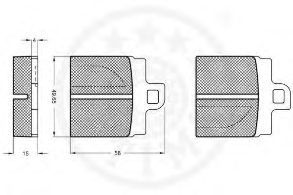 set placute frana,frana disc 2