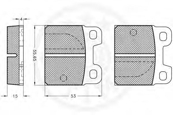 set placute frana,frana disc 2