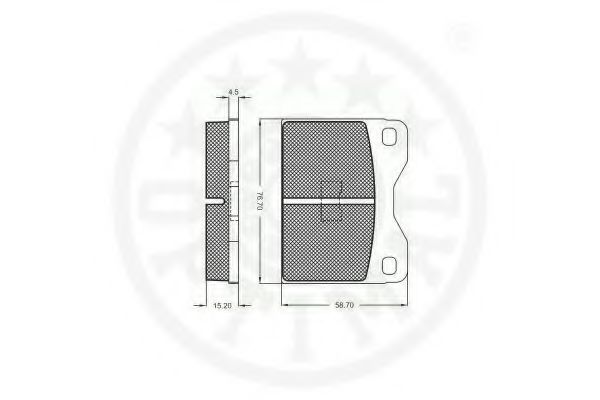 set placute frana,frana disc 2