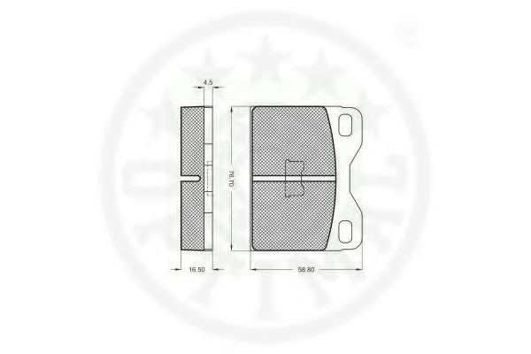 set placute frana,frana disc 2