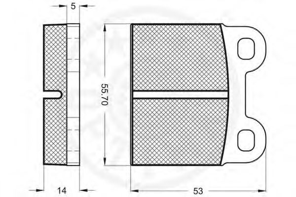 set placute frana,frana disc 2