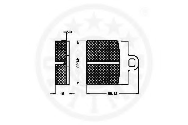 set placute frana,frana disc 2