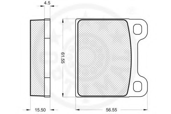 set placute frana,frana disc 2
