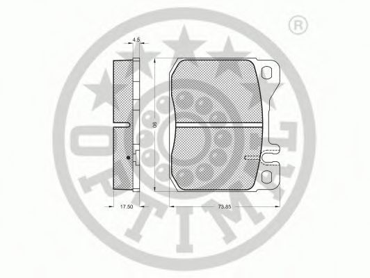 set placute frana,frana disc 2